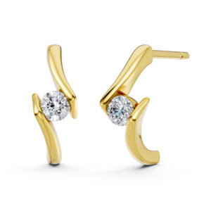 Hoa tai 10K Kim Cương Lab-grown Brooke