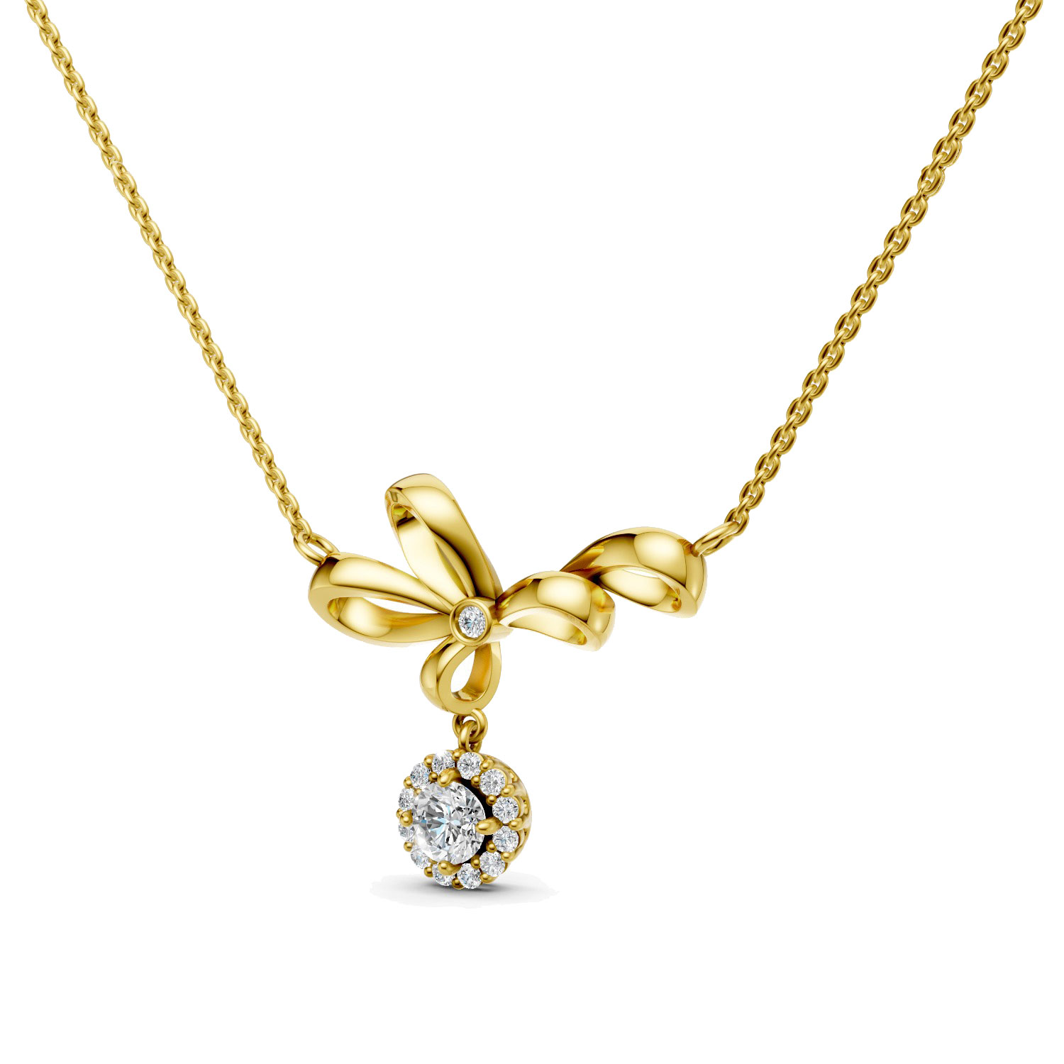 Dây Chuyền 10K Kim Cương Lab-grown Alice in Wonderland Dây Chuyền 10K Kim Cương Lab-grown Alice in Wonderland