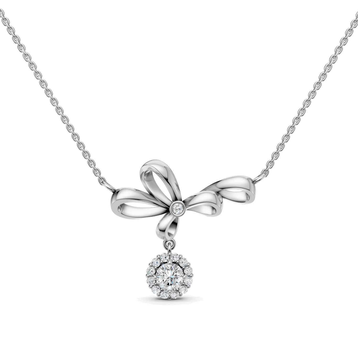 Dây Chuyền 10K Kim Cương Lab-grown Alice in Wonderland Dây Chuyền 10K Kim Cương Lab-grown Alice in Wonderland