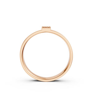 Nhẫn Cưới Nữ 10K CZ Paris Love-Solid Band
