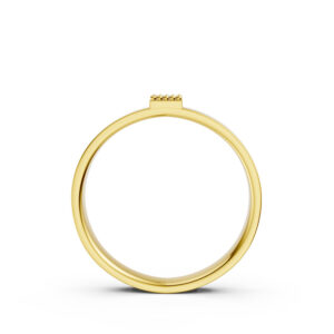 Nhẫn Cưới Nữ 10K CZ Paris Love-Solid Band