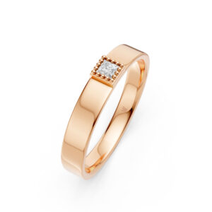 Nhẫn Cưới Nữ 10K CZ Paris Love-Solid Band