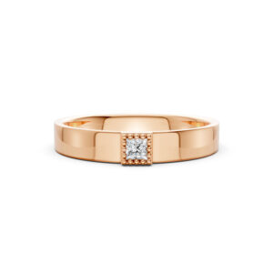 Nhẫn Cưới Nữ 10K CZ Paris Love-Solid Band