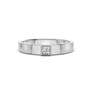 Nhẫn Cưới Nữ 10K CZ Paris Love-Solid Band