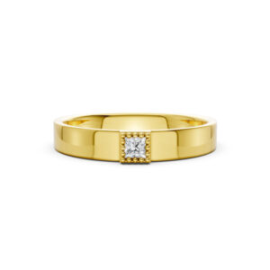 Nhẫn Cưới Nữ 10K CZ Paris Love-Solid Band