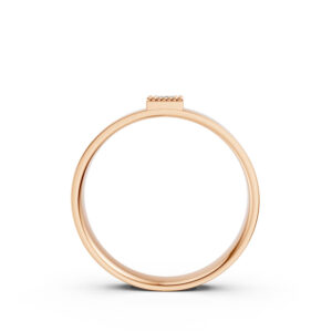 Nhẫn Cưới Nam 10K CZ Paris Love-Solid Band