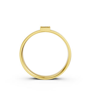 Nhẫn Cưới Nam 10K CZ Paris Love-Solid Band