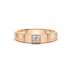 Nhẫn Cưới Nam 10K CZ Paris Love-Solid Band