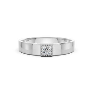 Nhẫn Cưới Nam 10K CZ Paris Love-Solid Band