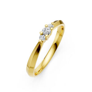 Nhẫn Cưới Nữ 14K CZ Sweet Dream-Slim Design