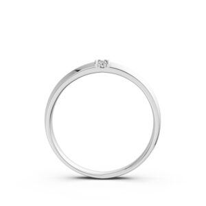 Nhẫn Cưới Nam 10K CZ Sweet Dream-Solid Band