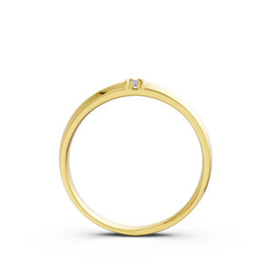 Nhẫn Cưới Nam 10K CZ Sweet Dream-Solid Band