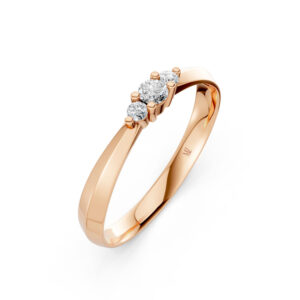 Nhẫn Cưới Nữ 10K CZ Sweet Dream - Slim Design(Solid Band)