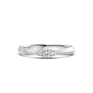 Nhẫn Cưới Nữ 10K CZ Sweet Dream - Slim Design(Solid Band)