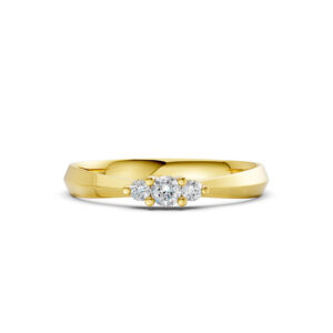 Nhẫn Cưới Nữ 10K CZ Sweet Dream - Slim Design(Solid Band)
