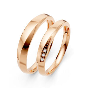 Cặp Nhẫn Cưới 10K CZ The Good Vibe