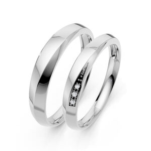 Cặp Nhẫn Cưới 10K CZ The Good Vibe