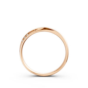 Nhẫn Cưới Nữ 10K CZ Good Vibes-Solid Band