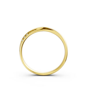 Nhẫn Cưới Nữ 10K CZ Good Vibes-Solid Band