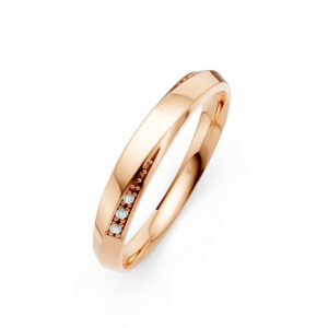 Nhẫn Cưới Nữ 10K CZ Good Vibes-Solid Band