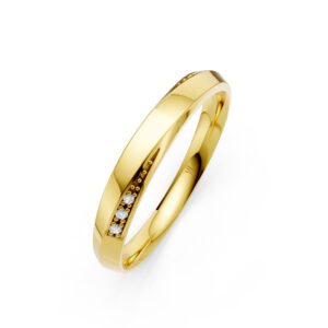 Nhẫn Cưới Nữ 10K CZ Good Vibes-Solid Band