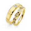 Cặp Nhẫn Cưới 14K CZ November Date