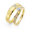 Cặp Nhẫn Cưới 14K CZ We Are The One