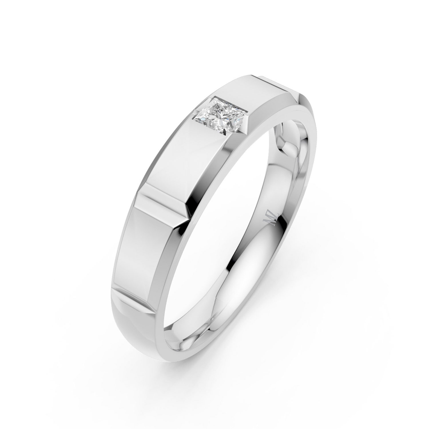Nhẫn Cưới Nam 14K CZ Eternal Love Nhẫn Cưới Nam 14K CZ Eternal Love