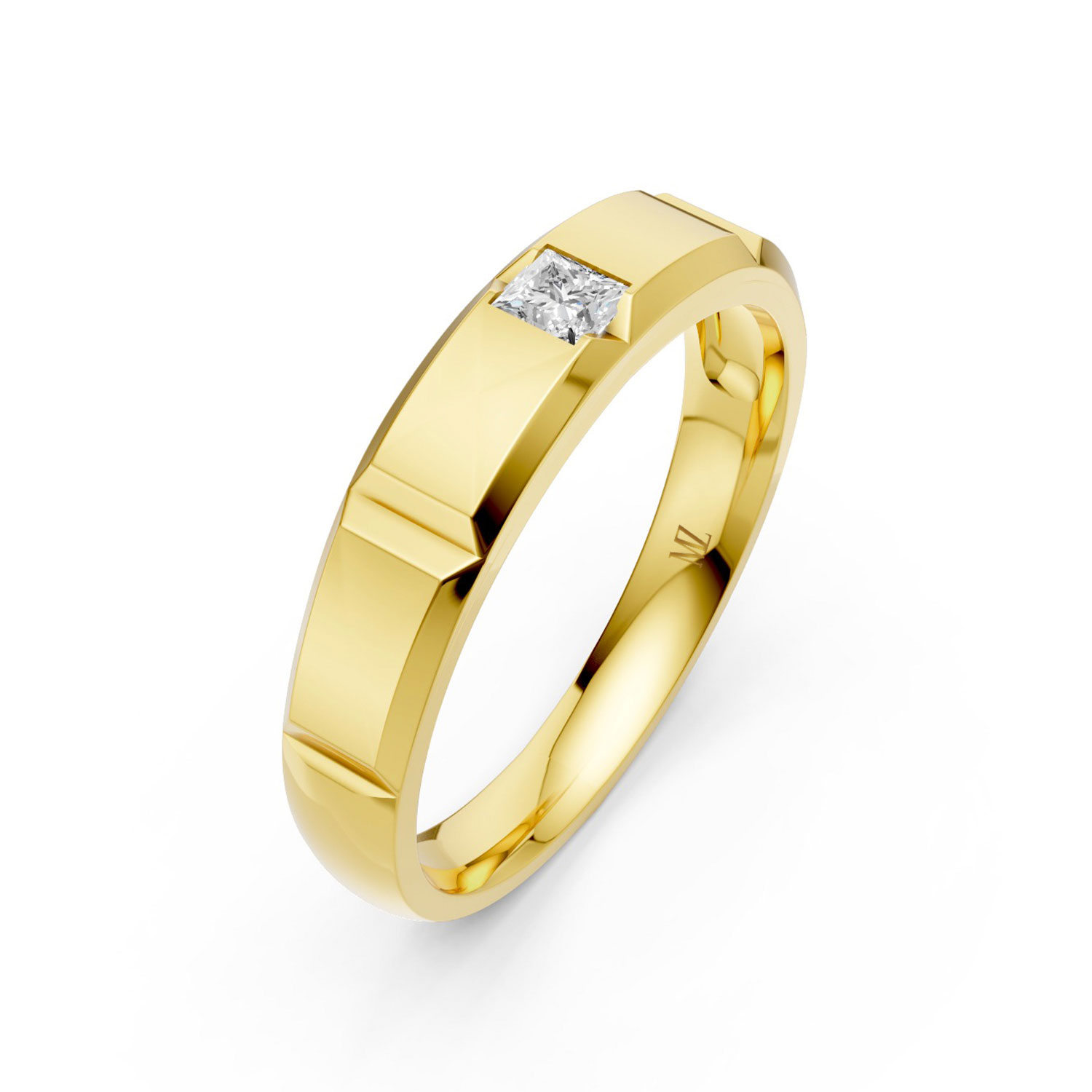 Nhẫn Cưới Nam 14K CZ Eternal Love Nhẫn Cưới Nam 14K CZ Eternal Love