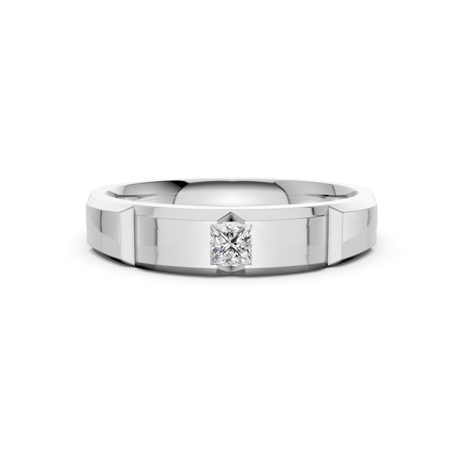 Nhẫn Cưới Nam 14K CZ Eternal Love Nhẫn Cưới Nam 14K CZ Eternal Love