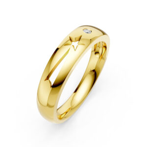Nhẫn Cưới Nữ 14K Kim Cương Lab-grown Shooting Star