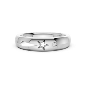 Nhẫn Cưới Nữ 14K Kim Cương Lab-grown Shooting Star