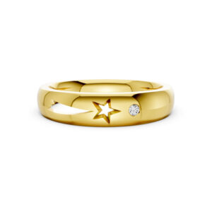 Nhẫn Cưới Nữ 14K Kim Cương Lab-grown Shooting Star