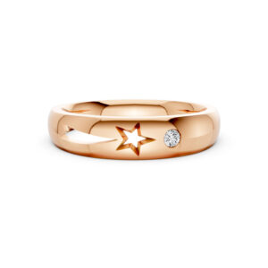 Nhẫn Cưới Nam 14K CZ Shooting Star
