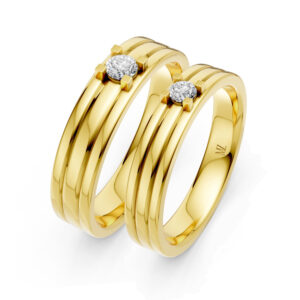 Cặp Nhẫn Cưới 14K Kim Cương Only You