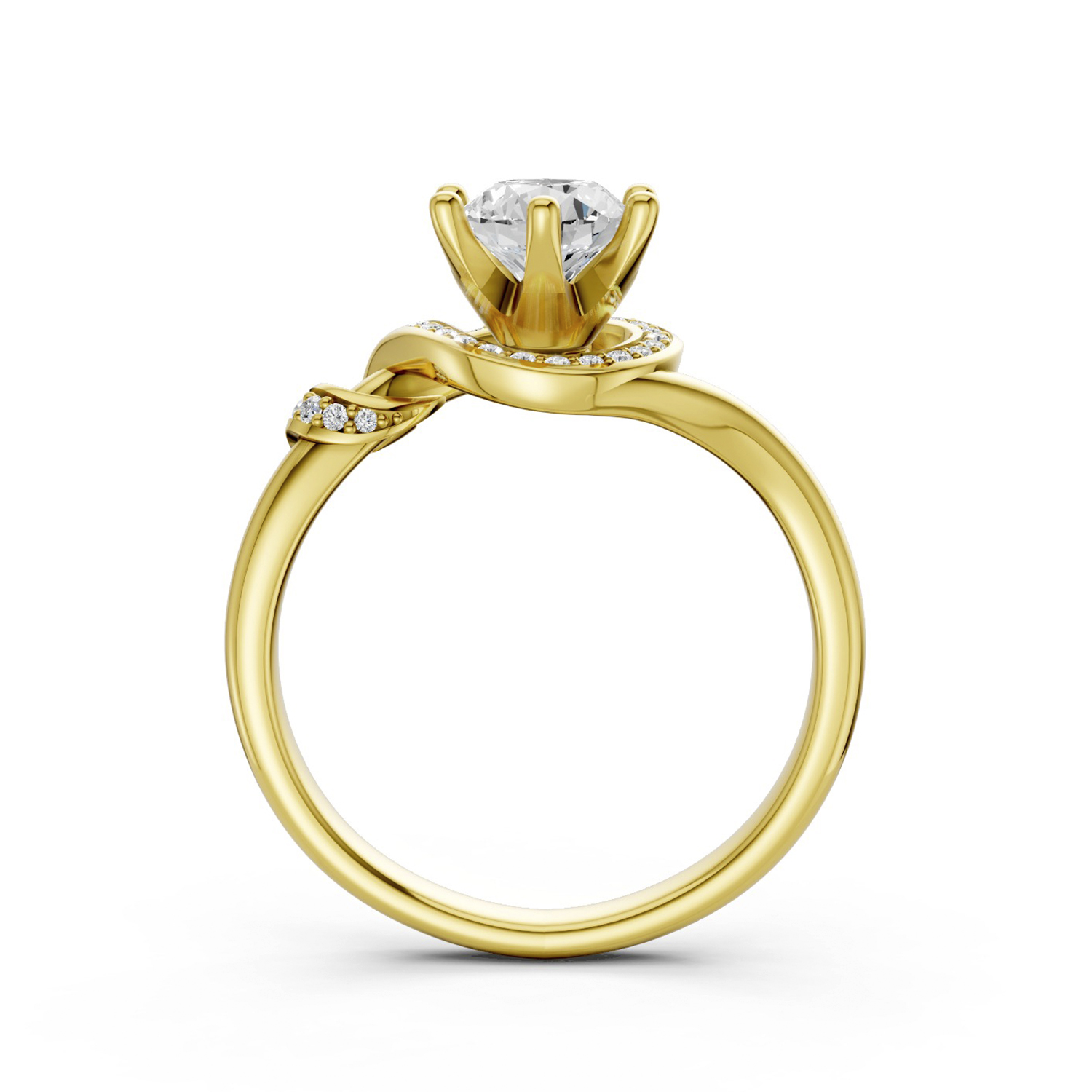 Nhẫn Cầu Hôn 14K Kim Cương My Serene Beauty Nhẫn Cầu Hôn 14K Kim Cương My Serene Beauty
