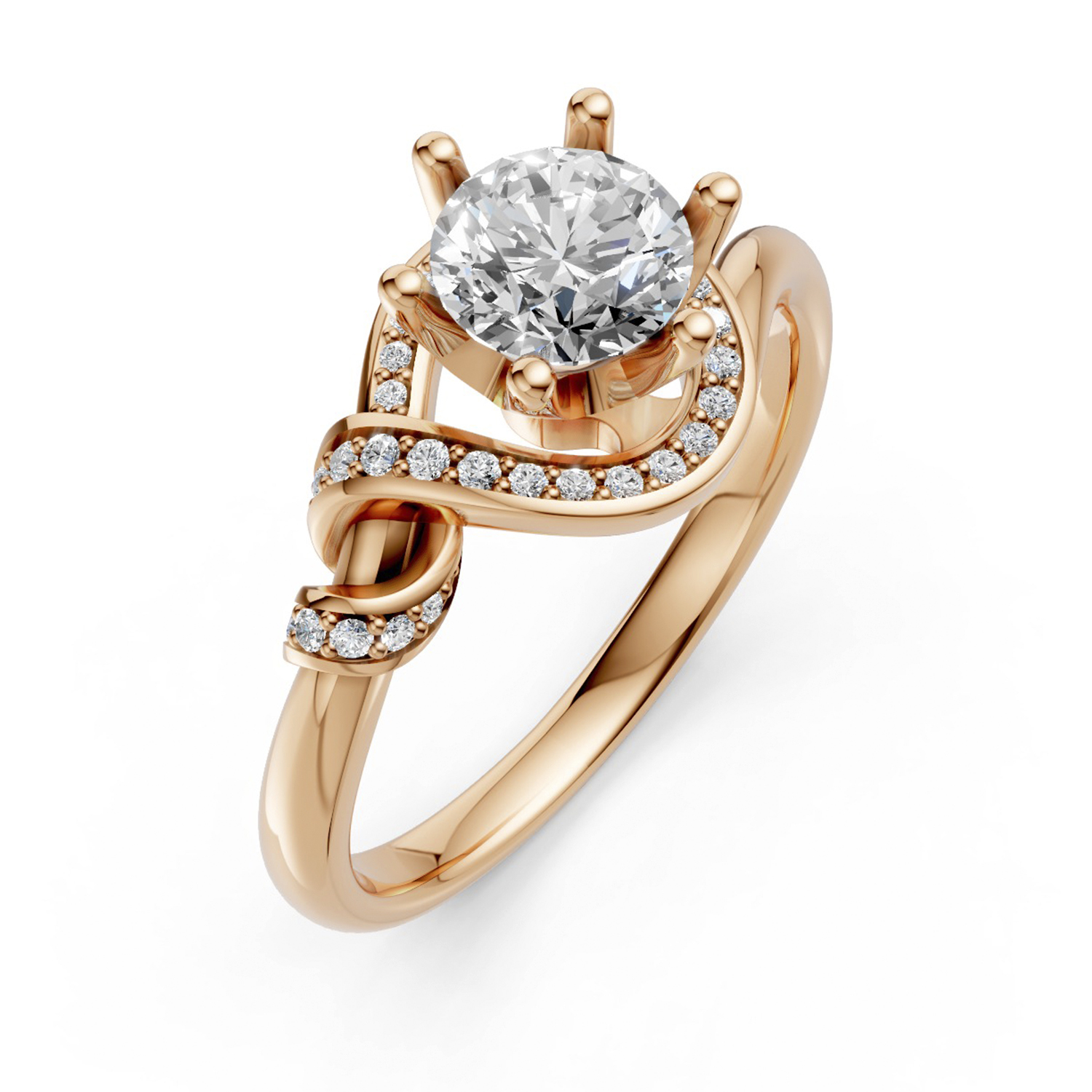 Nhẫn Cầu Hôn 14K Kim Cương My Serene Beauty Nhẫn Cầu Hôn 14K Kim Cương My Serene Beauty