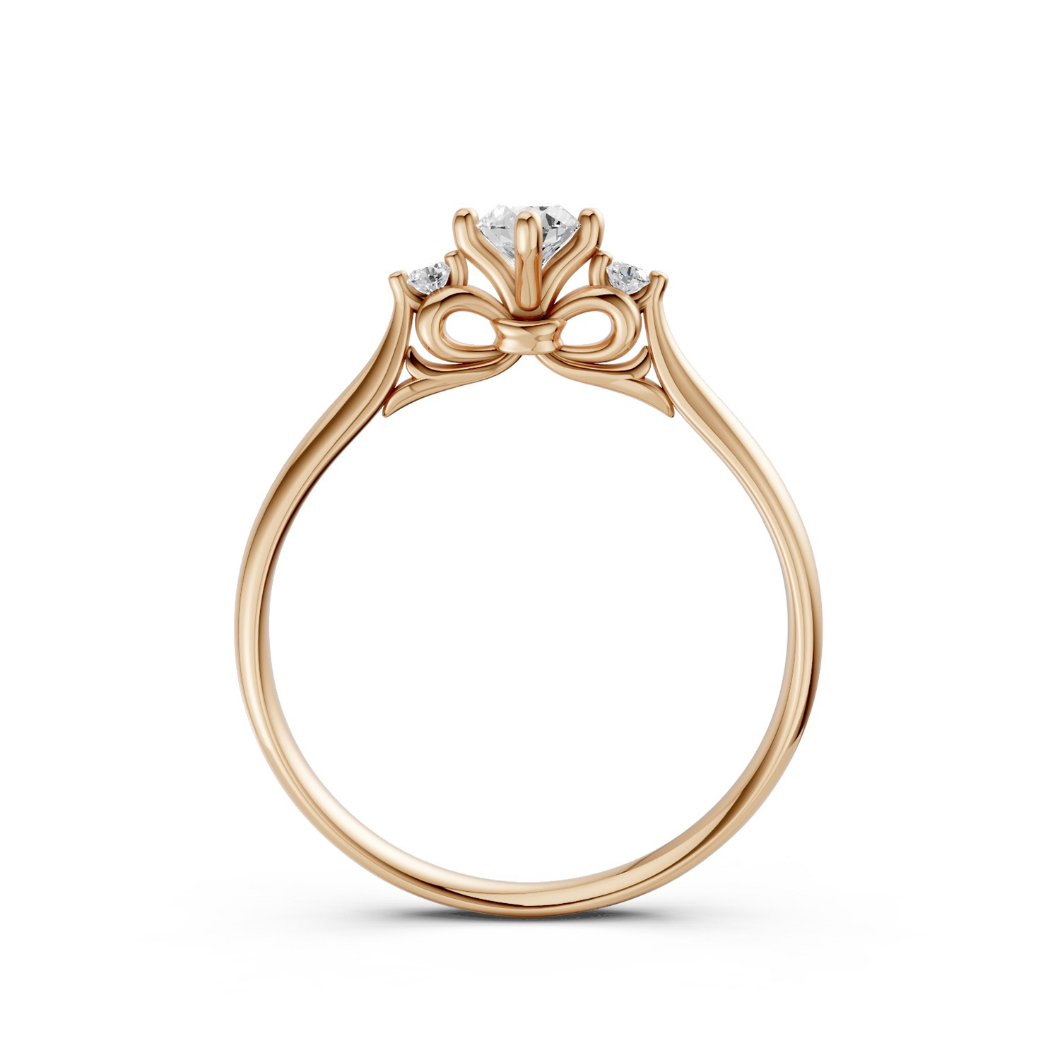 Nhẫn Cầu Hôn 10K CZ Little Lady-Slim Design