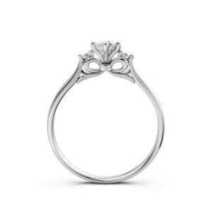 Nhẫn Cầu Hôn 10K CZ Little Lady-Slim Design