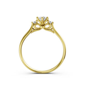 Nhẫn Cầu Hôn 10K CZ Little Lady-Slim Design