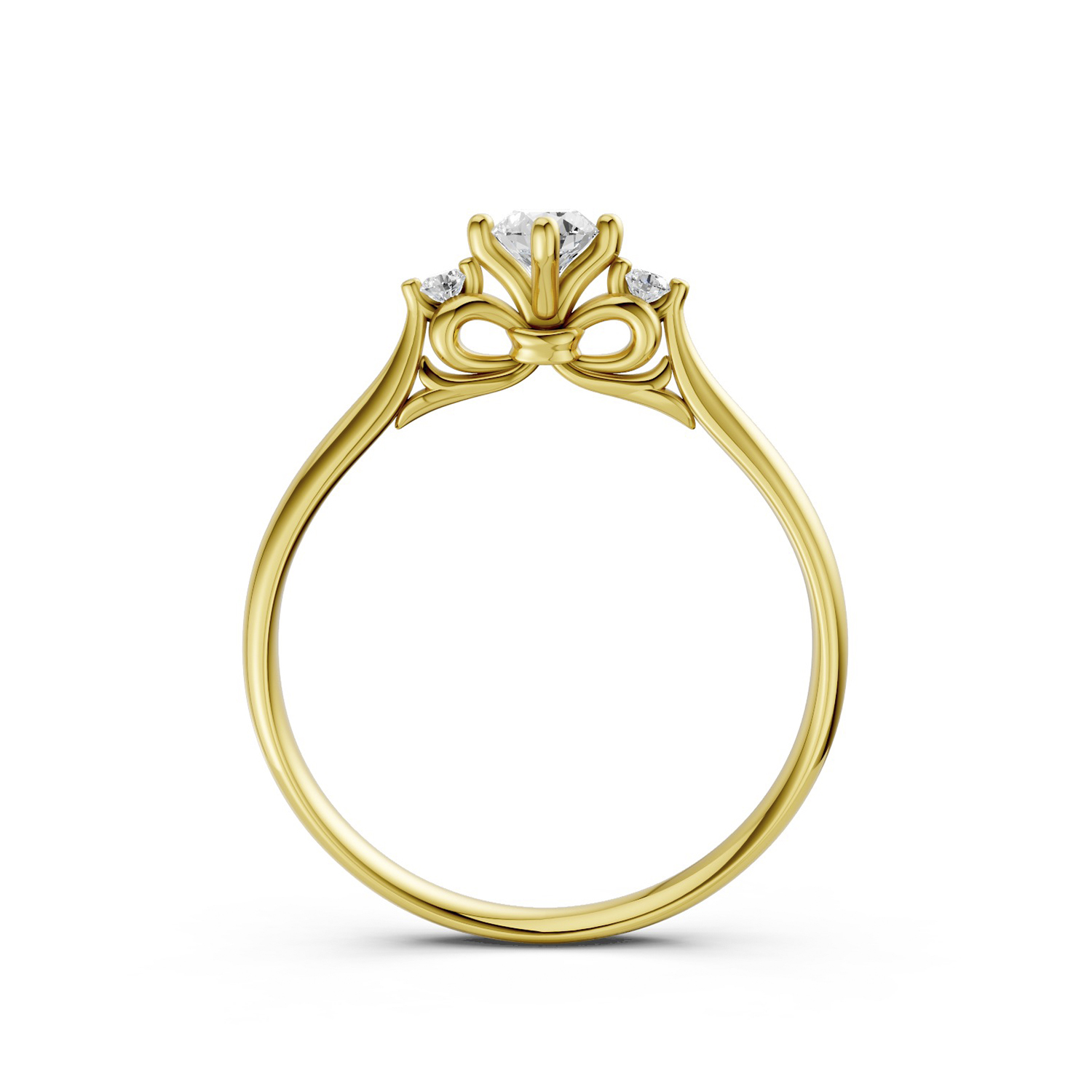 Nhẫn Cầu Hôn 10K CZ Little Lady-Slim Design