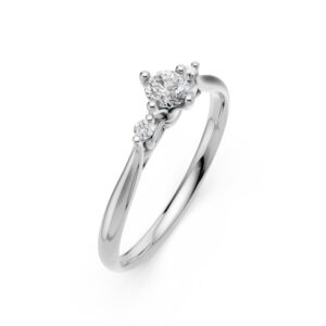 Nhẫn Cầu Hôn 14K Kim Cương Lab-grown Little Lady-Slim Design