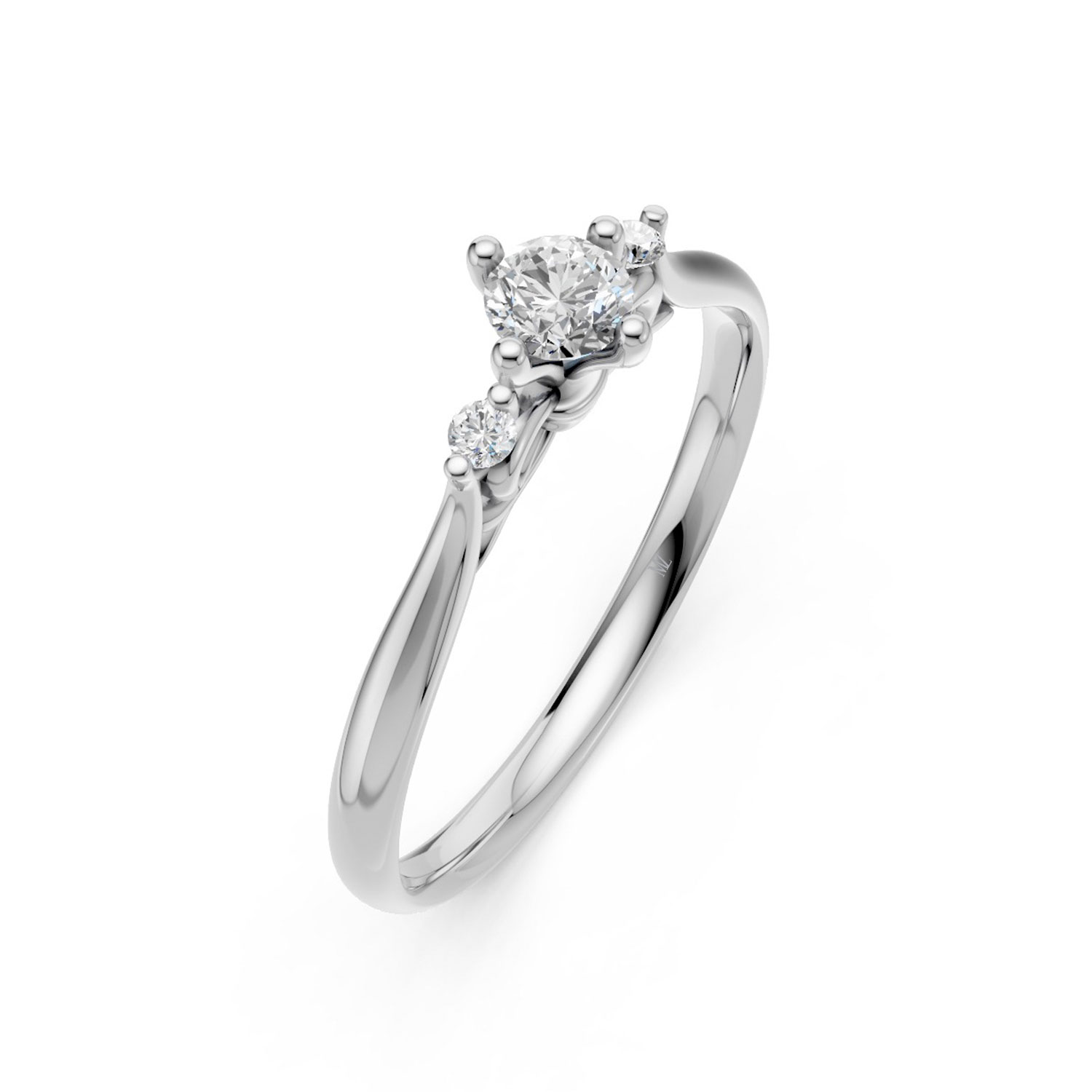 Nhẫn Cầu Hôn 14K Kim Cương Lab-grown Little Lady-Slim Design Nhẫn Cầu Hôn 14K Kim Cương Lab-grown Little Lady-Slim Design