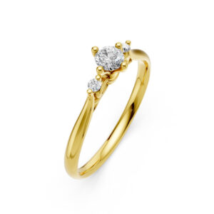 Nhẫn Cầu Hôn 14K Kim Cương Lab-grown Little Lady-Slim Design