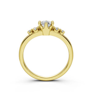 Nhẫn Cầu Hôn 14K CZ Doris