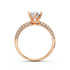 Nhẫn Cầu Hôn 14K CZ Crown Of Love