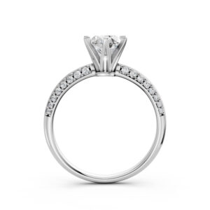 Nhẫn Cầu Hôn 14K CZ Crown Of Love