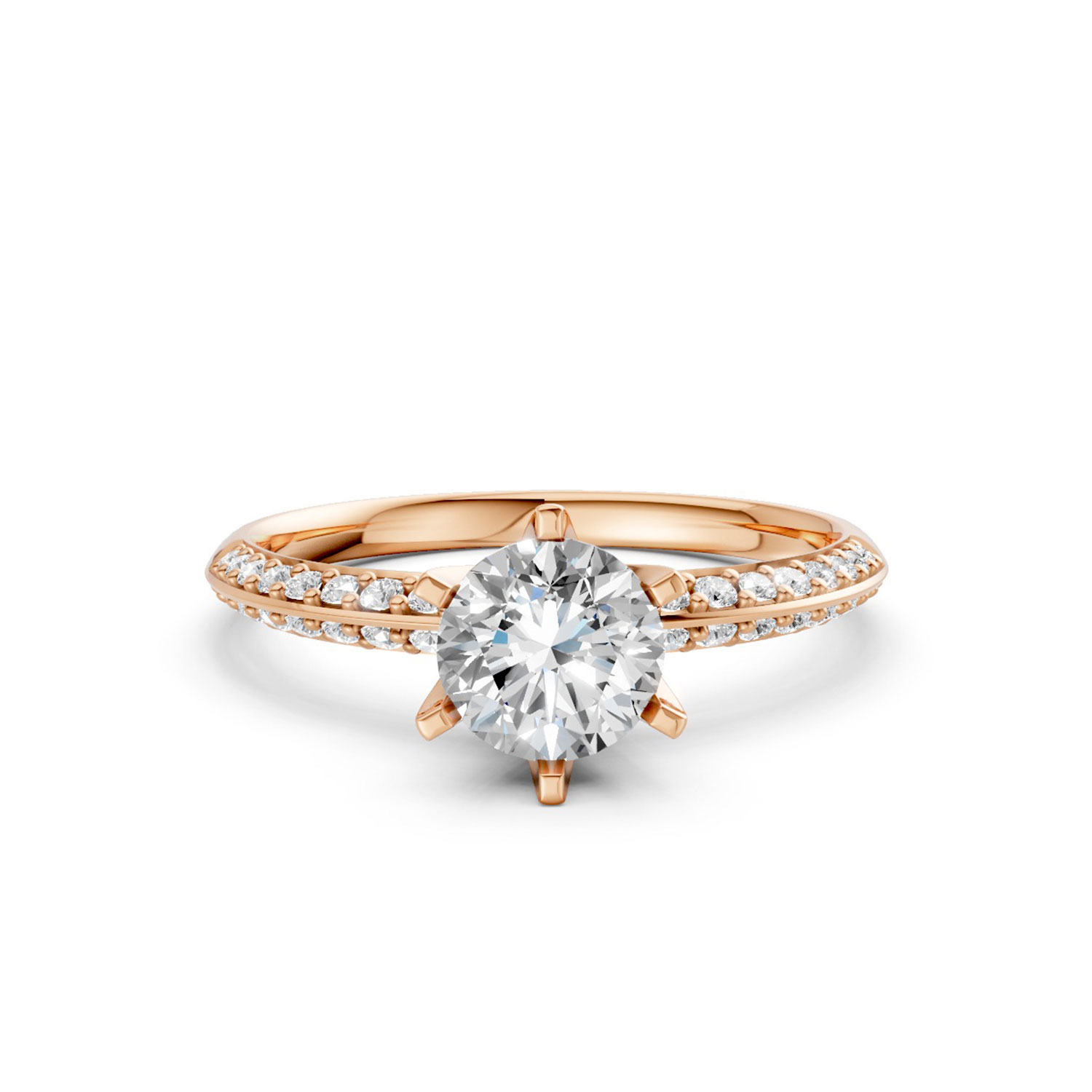 Nhẫn Cầu Hôn 14K CZ Crown Of Love Nhẫn Cầu Hôn 14K CZ Crown Of Love