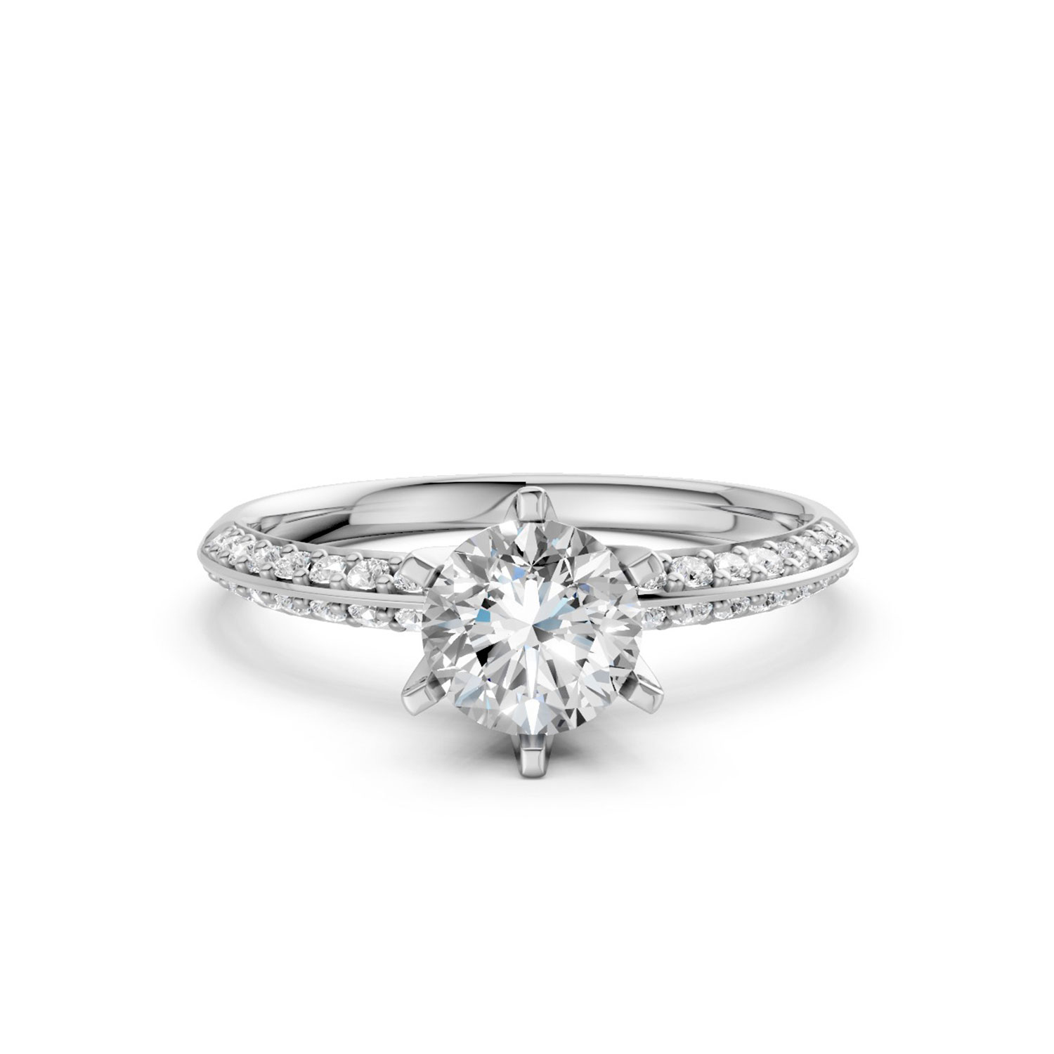 Nhẫn Cầu Hôn 14K CZ Crown Of Love Nhẫn Cầu Hôn 14K CZ Crown Of Love
