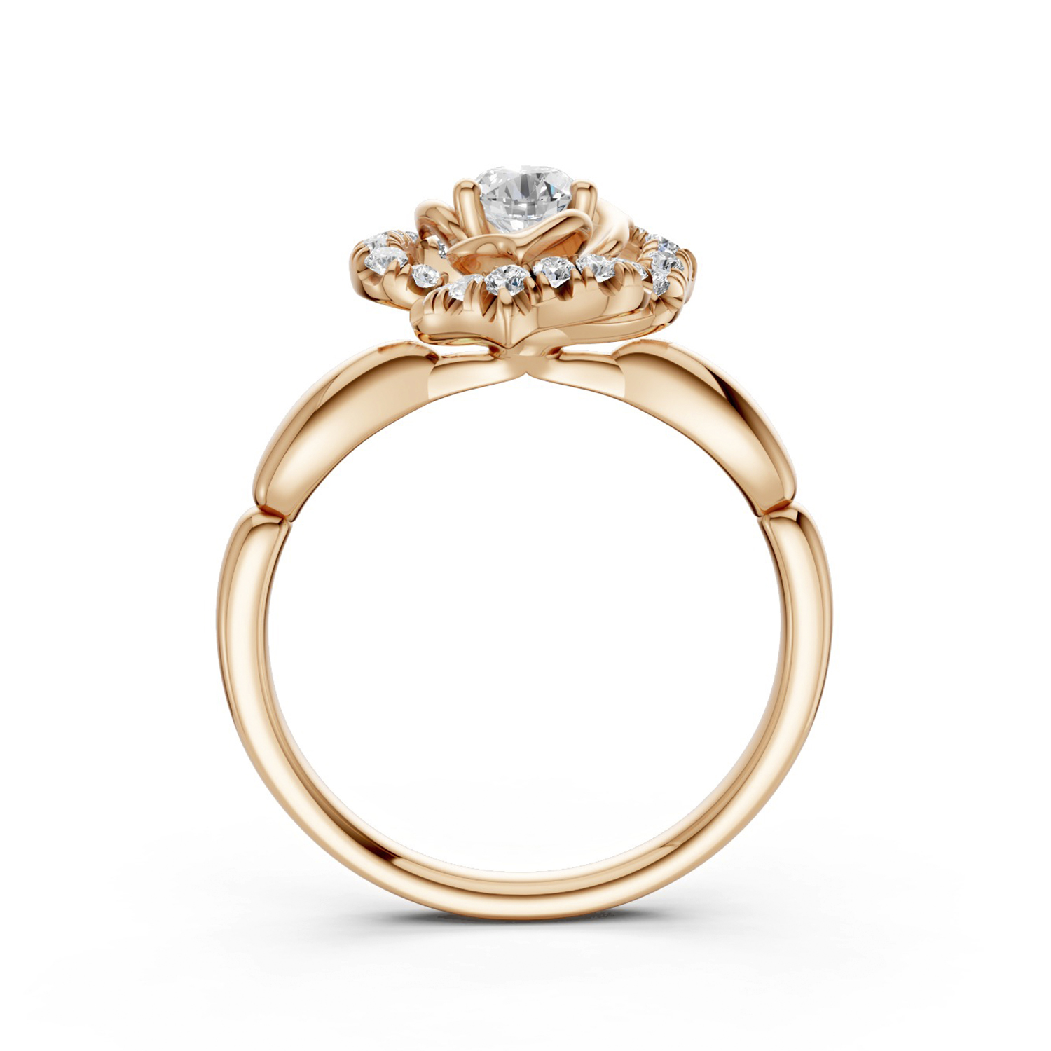Nhẫn Cầu Hôn 14K Kim Cương Sweet-Brier Nhẫn Cầu Hôn 14K Kim Cương Sweet-Brier